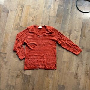 Warm Rust Knit Pullover